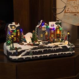 Alpine LED Animated Children in Christmas Village Décor