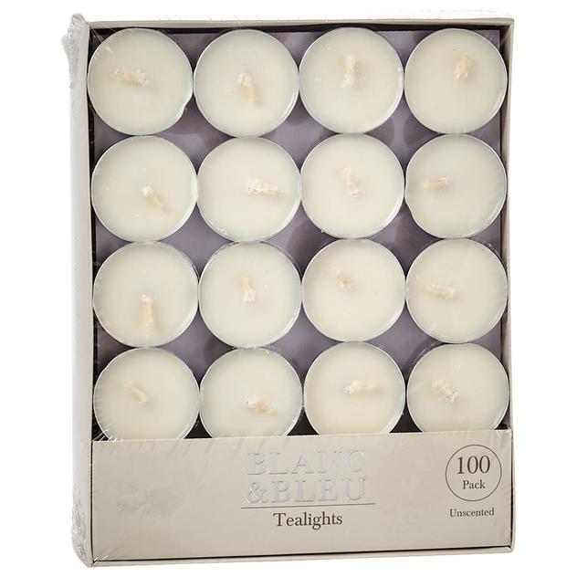 Blanc & Bleu 100pk. Boxed Tea Lights