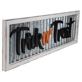 Northlight Seasonal 27.5in. Silver "Trick or Treat" Wall Sign