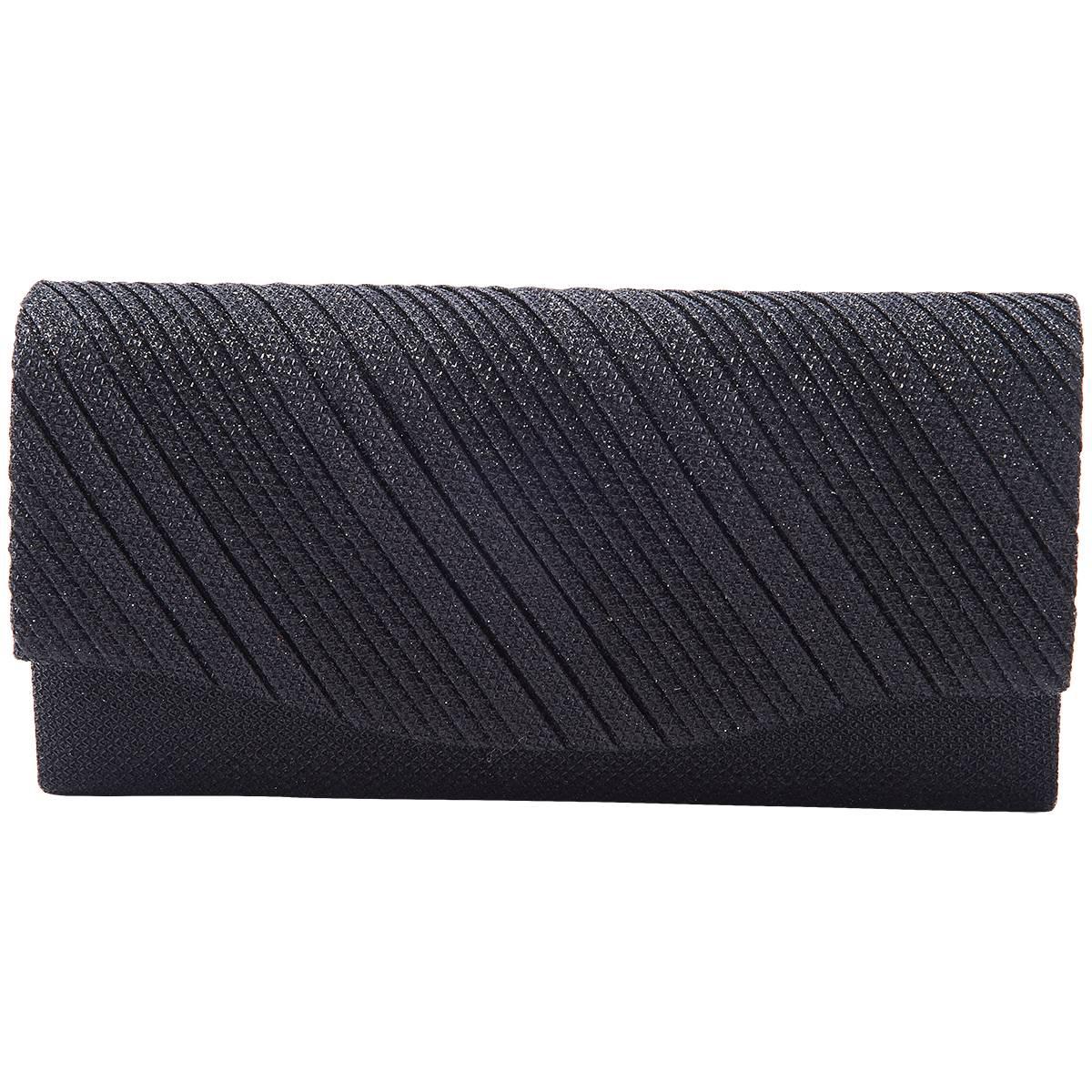 D'Margeaux Diagonal Shimmer Evening Bag