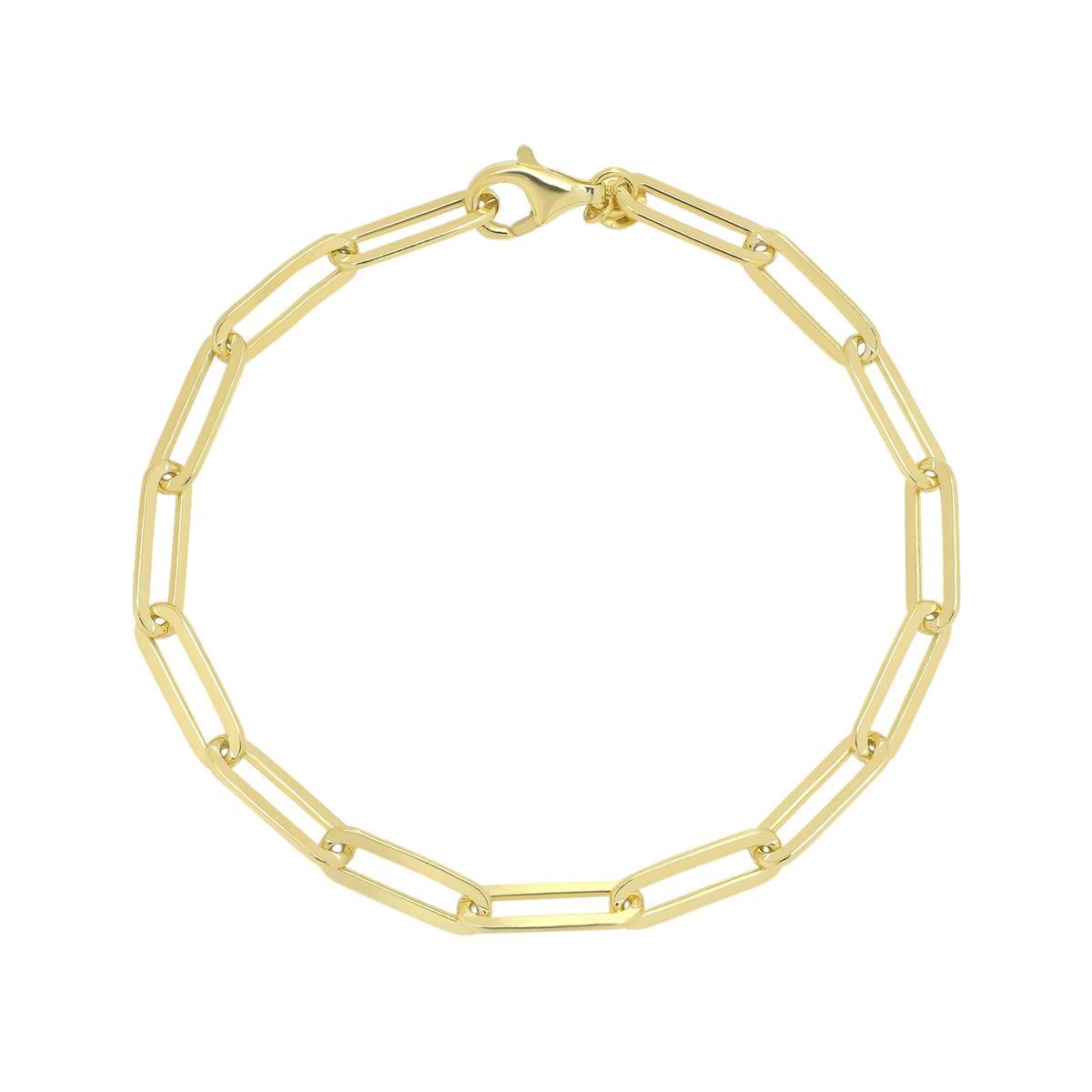 Gold 7.25in. Chain Bracelet