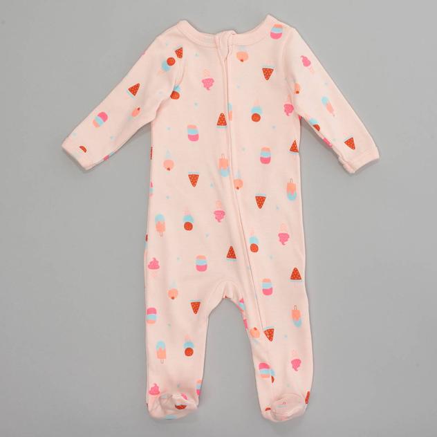 Baby Girl (NB-9M) baby views® Ice Cream Zip Pajamas