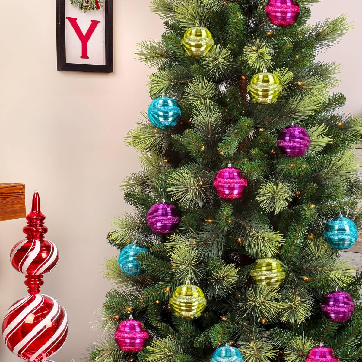 National Tree 4.5in. Shatterproof Bauble Ornaments - Set of 4
