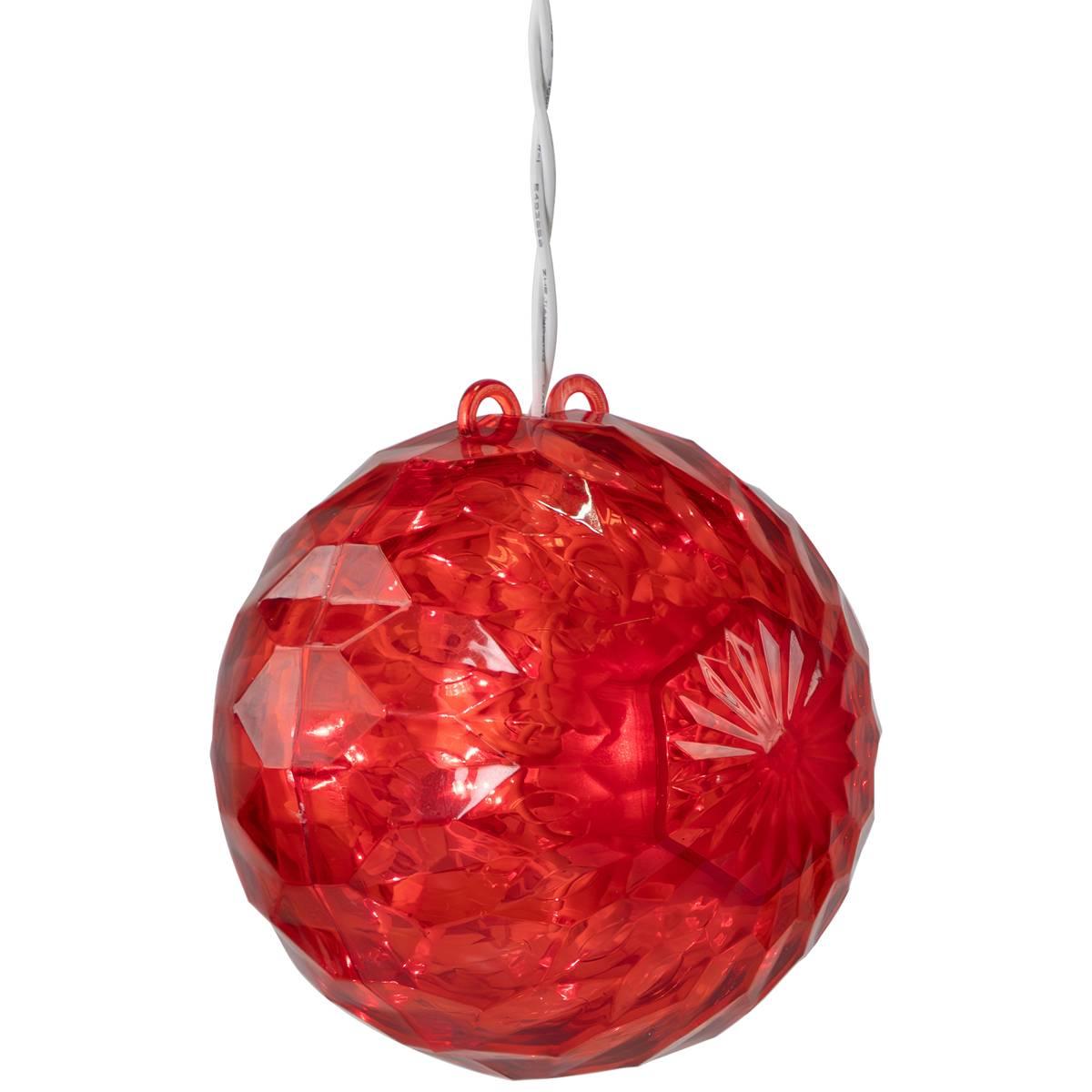 Northlight Seasonal LED Crystal Sphere Christmas Decoration