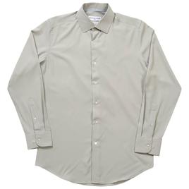 Mens Christian Aujard Fitted Dress Shirt - Grey Dawn