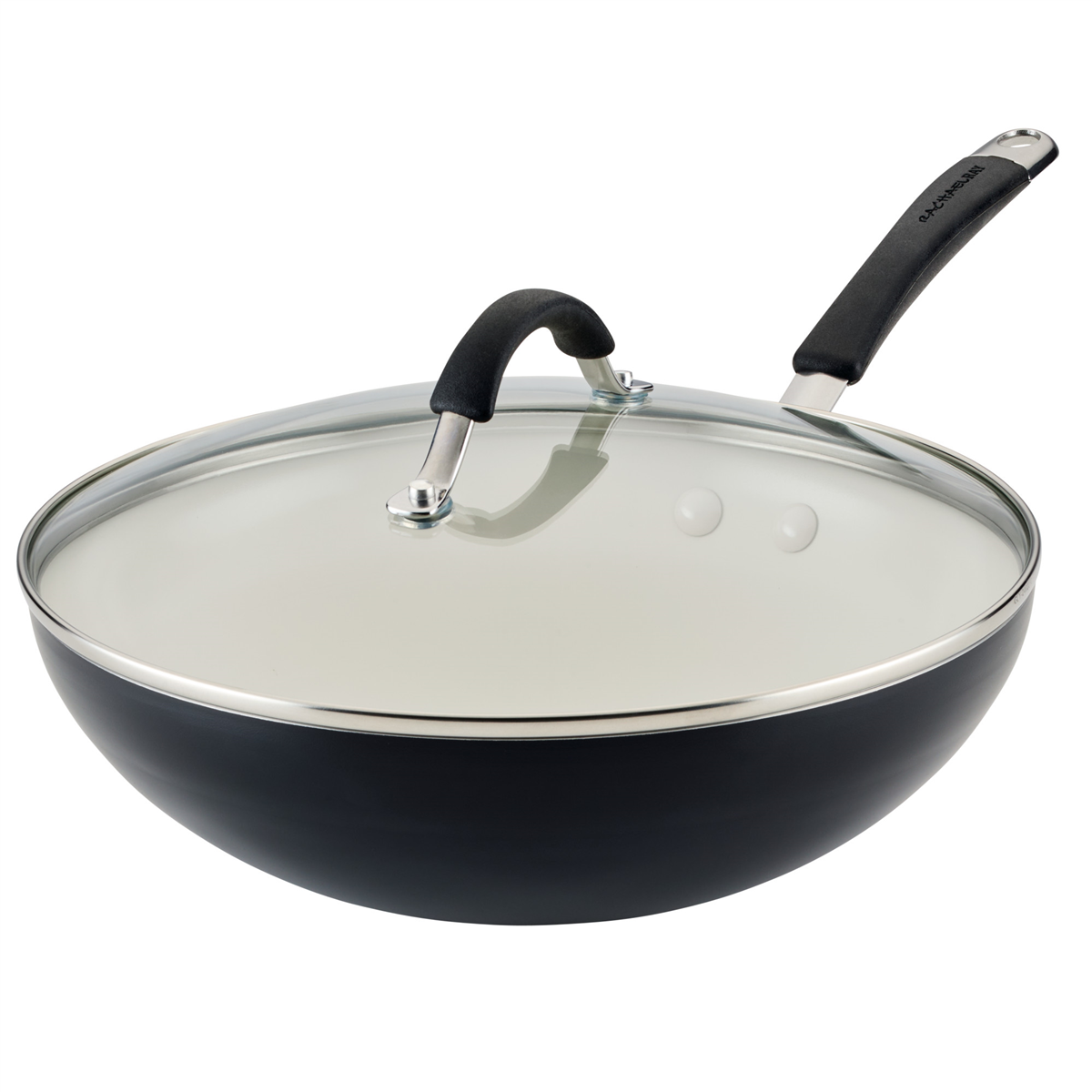 Rachael Ray Cucina Ceramic 11in. Nonstick Stir Fry Pan with Lid