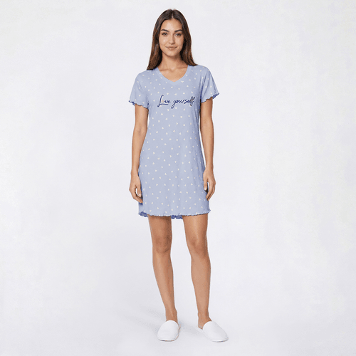 Womens Laura Ashley(R) Love Yourself Hearts Sleepshirt