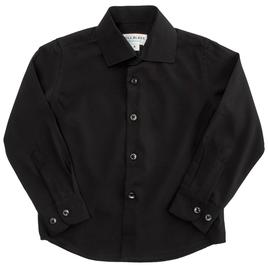 Boys (4-7) Bill Blass Long Sleeve Dress Shirt - Black