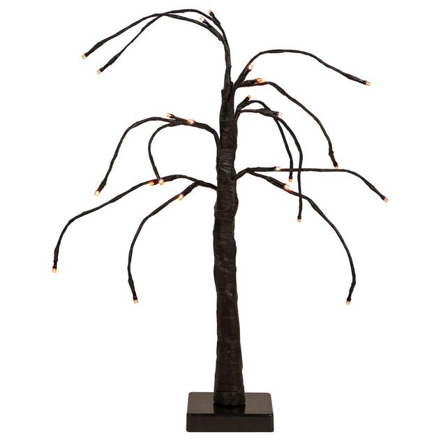 Northlight 24in. Orange Lighted Halloween Twig Tree