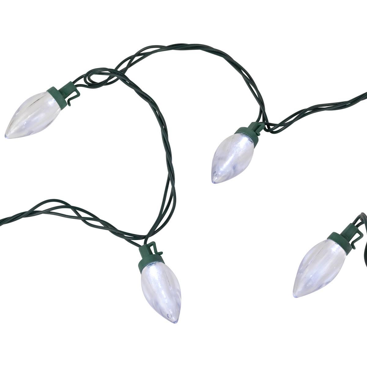 Northlight 25ct. Pure White LED C9 Mini Christmas Lights