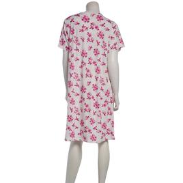 Womens Elegant Dreams Short Sleeve Crochet Lace Brushed Nightgown