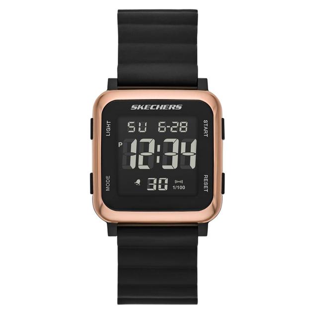 Womens Skechers Slip-Ins Black Beckworth Digital Watch - SR6311