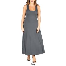 Plus Size 24/7 Comfort Apparel A-Line Tank Maxi Dress