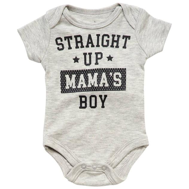 Baby Boy (3-12M) Babies With Attitude Mamas Boy Bodysuit