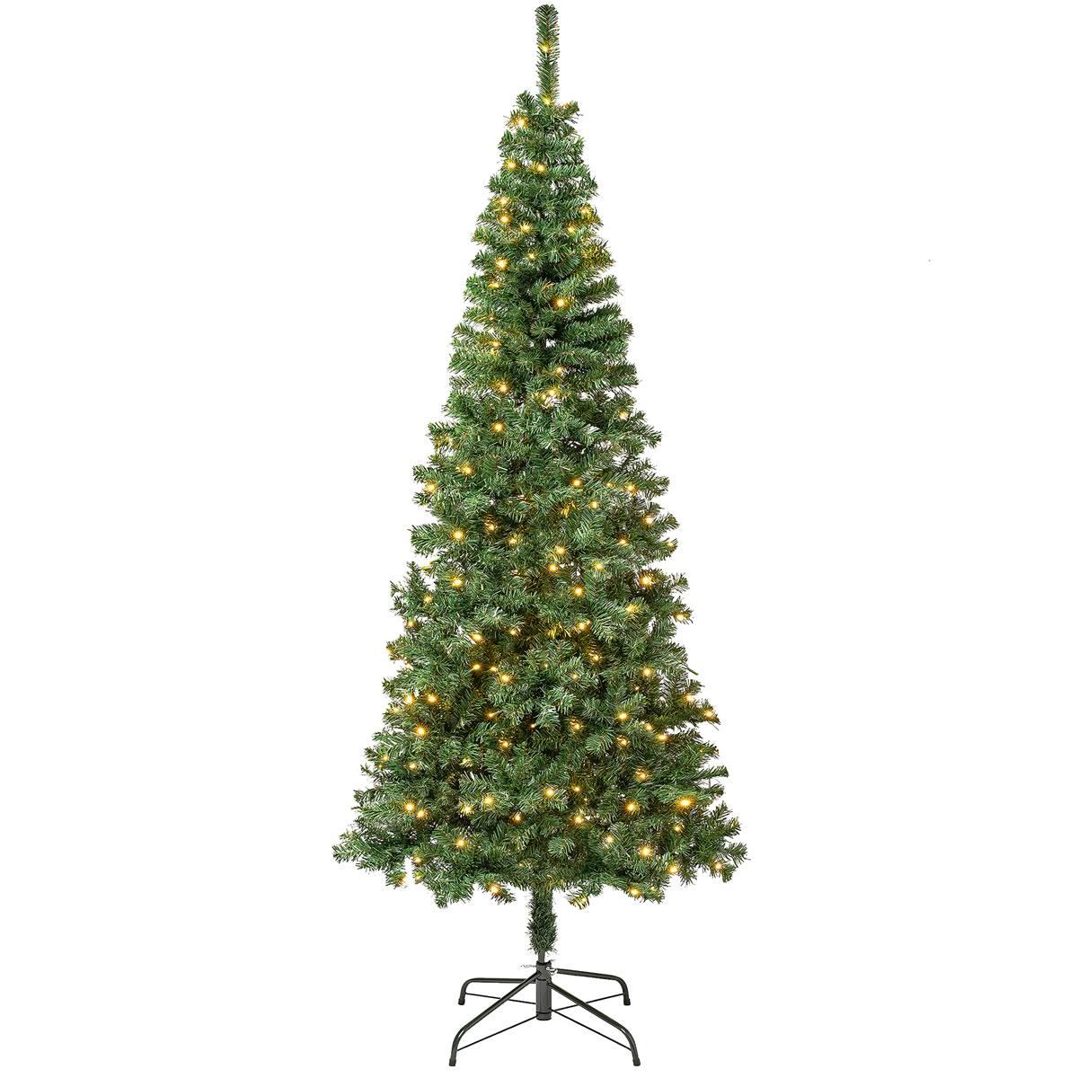National Tree 7.5ft. Linden Spruce Pre-Lit Wrapped Christmas Tree