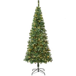 National Tree 7.5ft. Linden Spruce Pre-Lit Wrapped Christmas Tree