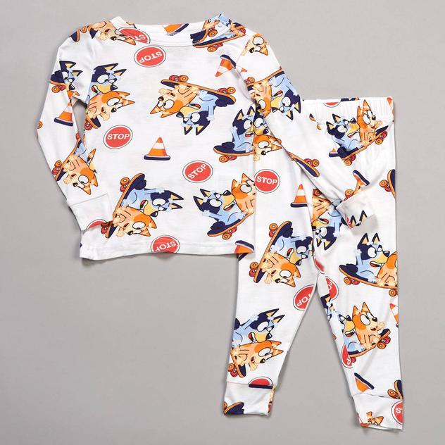 Baby Boy (12-24M) Bluey Skateboard Pals Pajama Set