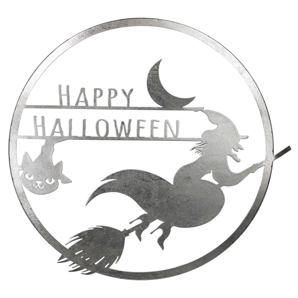 Northlight Seasonal 17in. Flying Witch Happy Halloween Wall Sign