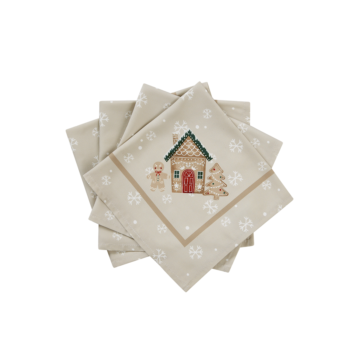 Avanti Avanti Linens Gingerbread Village Napkin - Set of 4