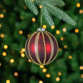 Northlight Seasonal 4in. Striped Christmas Ornaments - Set of 2