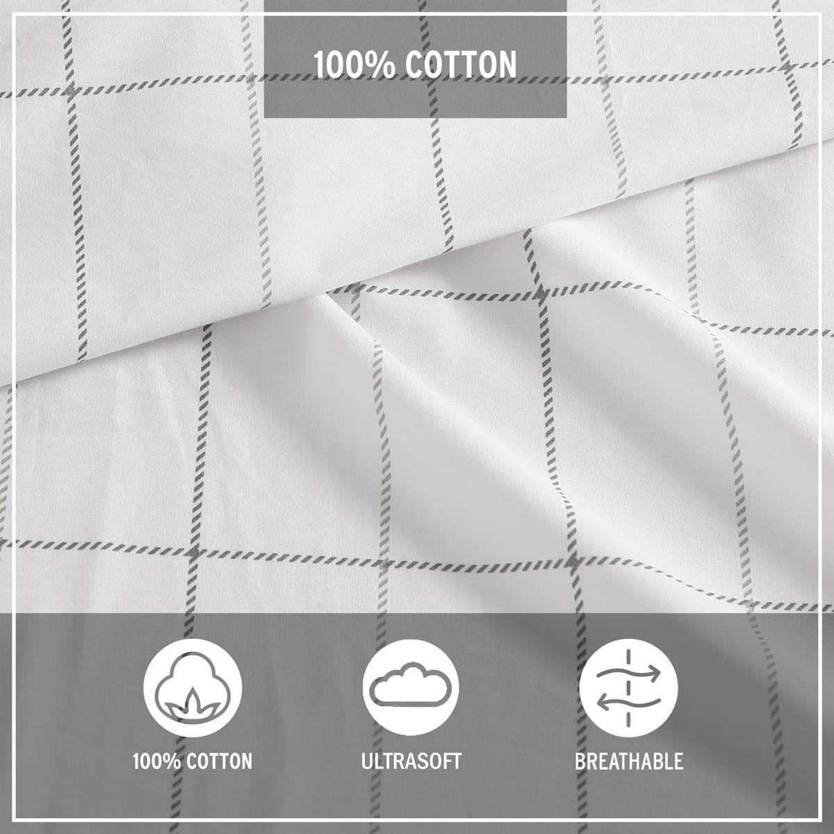 Eddie Bauer Northern Plaid Cotton Percale Sheet Set