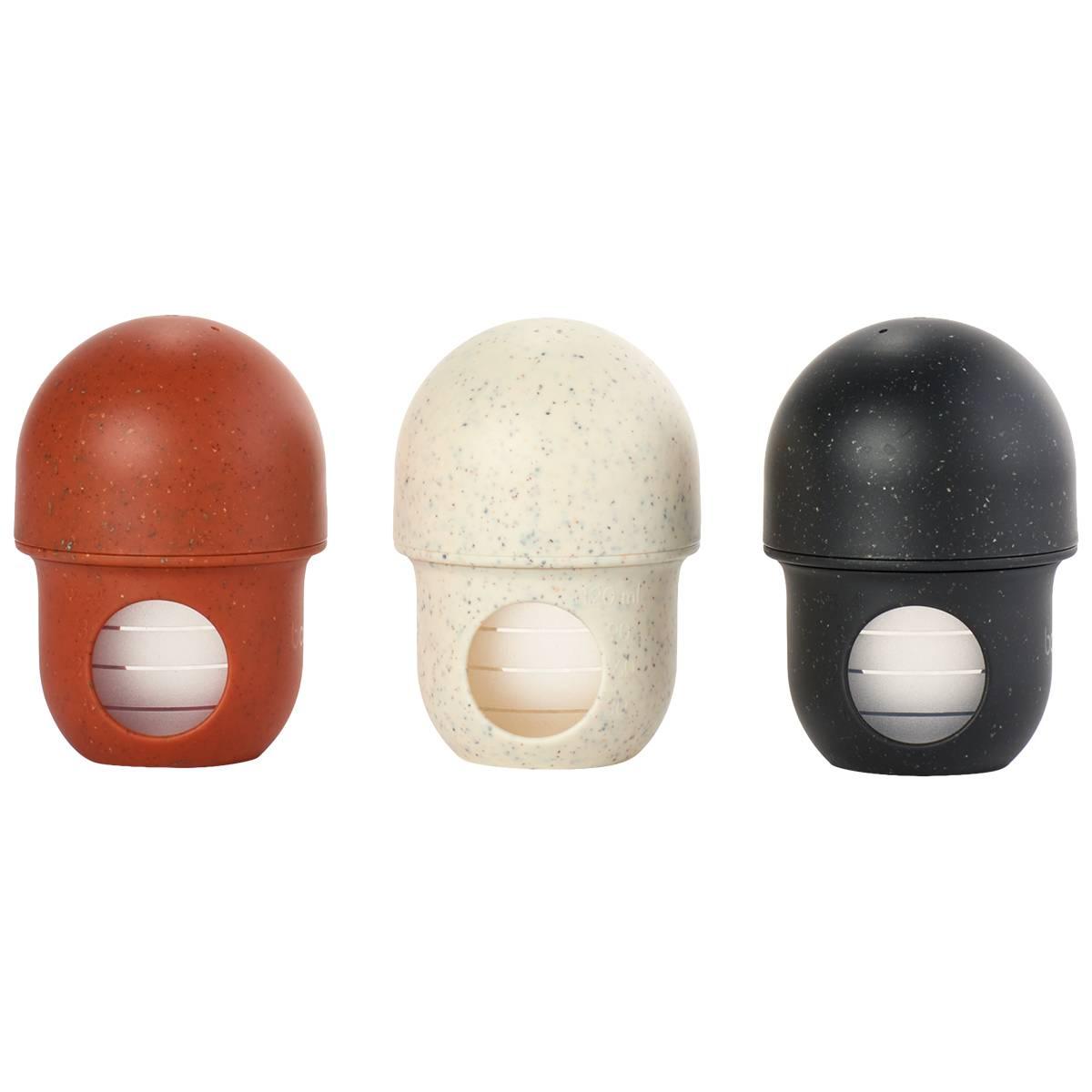 boon(R) NURSH(R) 3pk. 4oz. Speckle Silicone Pouch Feeding Bottles