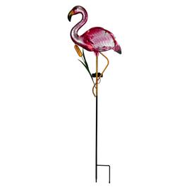 Northlight Seasonal Solar Pink Flamingo Garden Stake