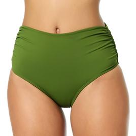 Womens Anne Cole High Waist Convertible Shirred Swim Bottoms