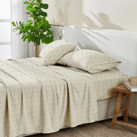 Patina Vie Maison Leiea Microfiber Grove Tiles Sheet Set