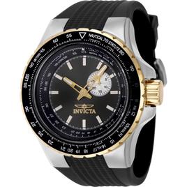 Mens Invicta Aviator Gunmetal Dial Quartz Watch - 49718