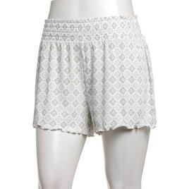 Womens Rene Rofe(R) Geo Sleep Smocked Pajama Shorts