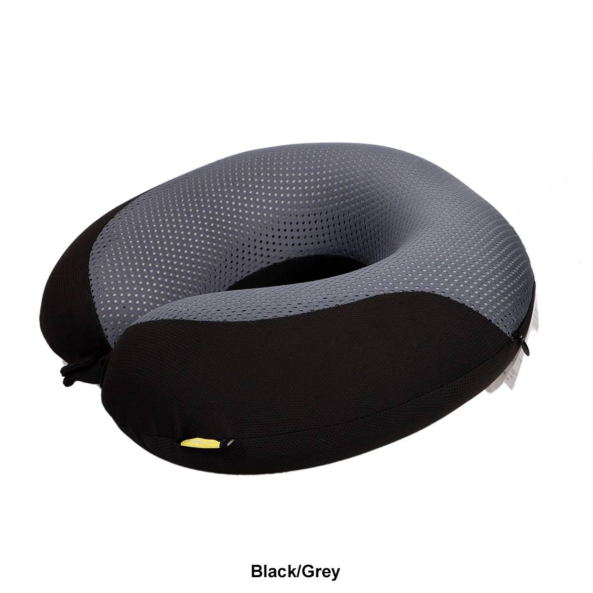 Rejuve Health Wellness Two-Tone Memory Foam Travel Neck Pillow