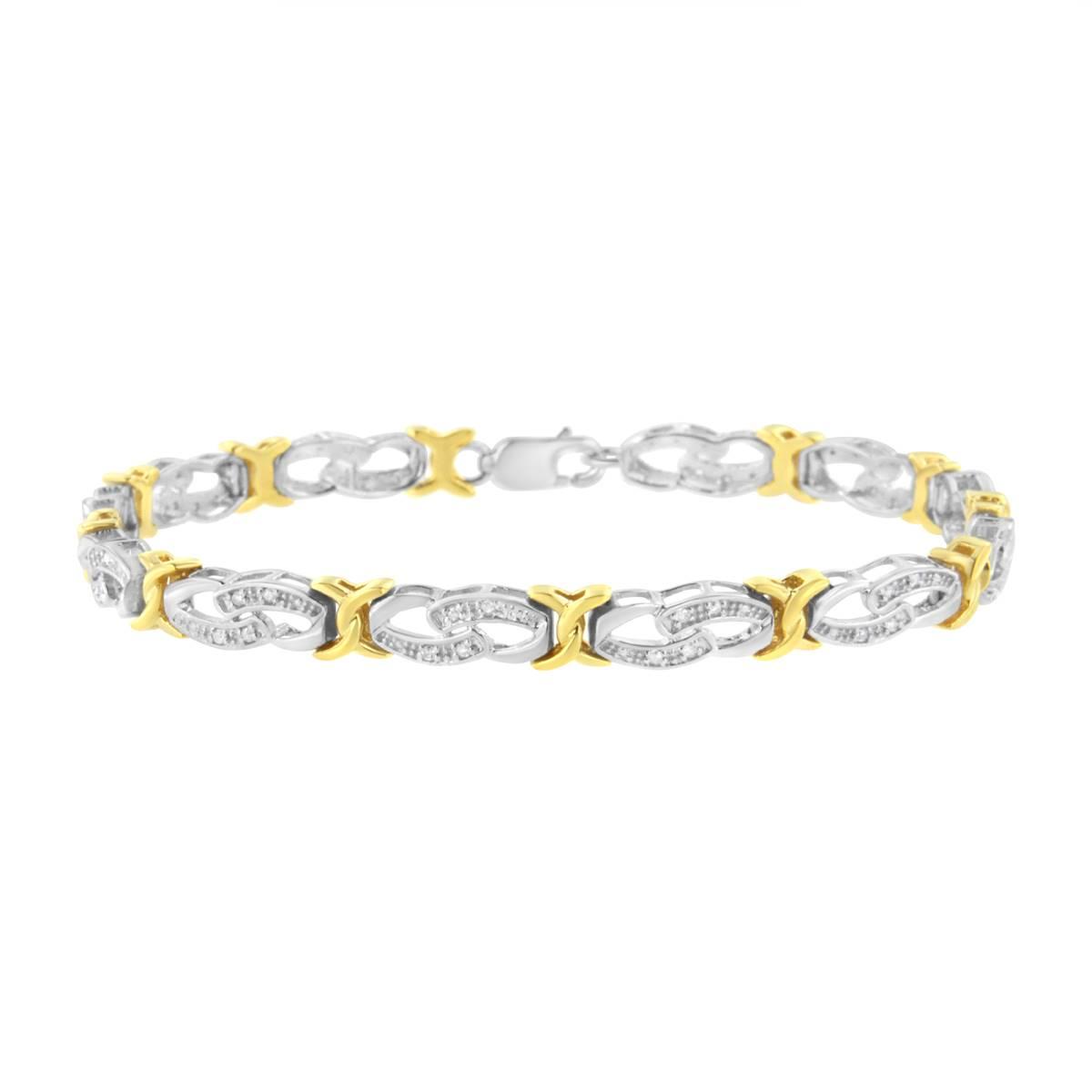Haus of Brilliance 10kt. Yellow Gold Infinity Bracelet