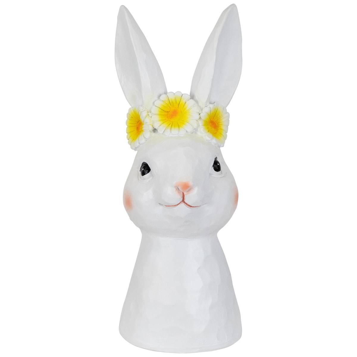 Northlight Seasonal Easter Bunny with Flower Crown Figurine