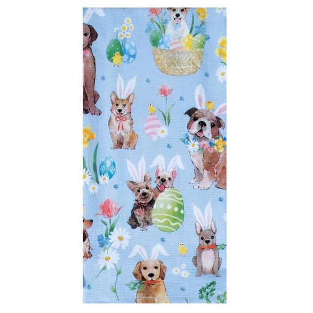 Easter Parade Puppy Toss Dual Purpose Kitchen Towel