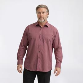 Mens Big & Tall Christian Aujard Stretch Dress Shirt - Burgundy