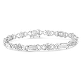 Haus of Brilliance 1.0ctw. Diamond X-link Bracelet