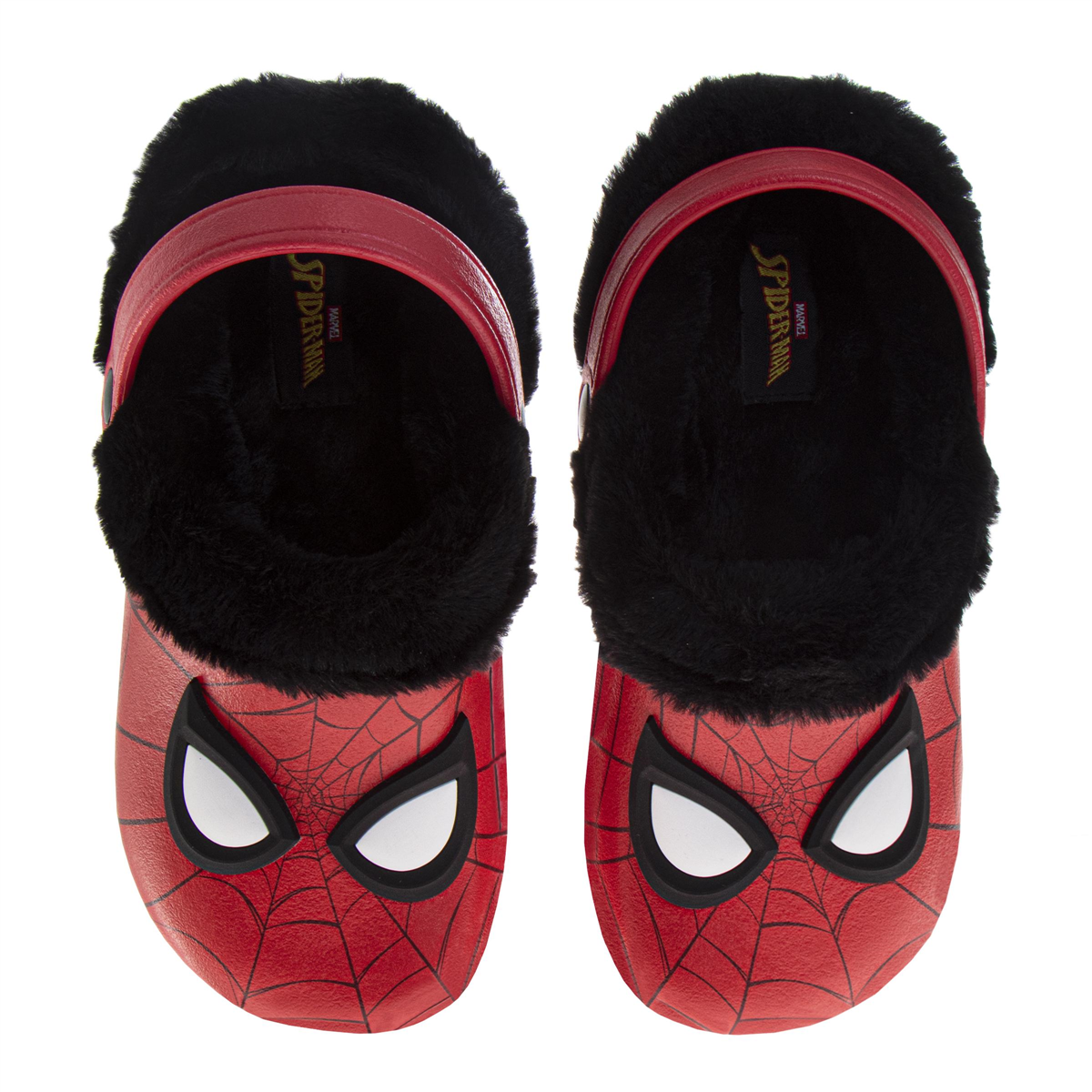 Big Boys Marvel(tm) Avengers Spider-Man Fuzzy Fleece Lined Clogs