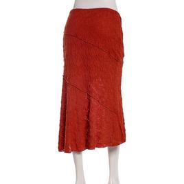 Juniors A. Byer Pucker Lace Midi Skirt w/ Asymmetrical Seam