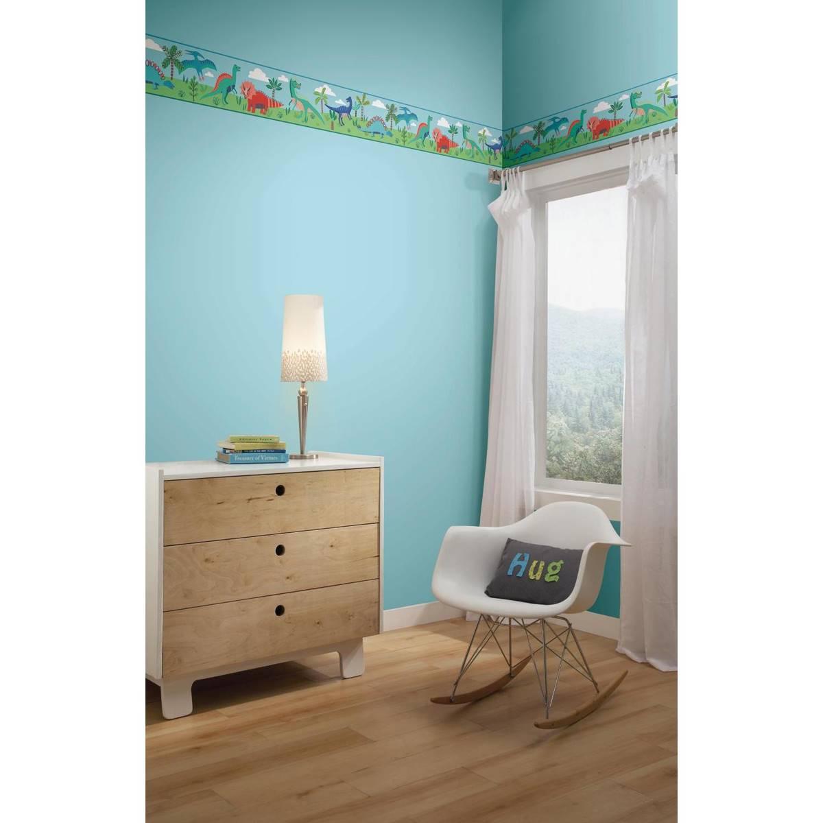 RoomMates(R) Dinosaur Parade Blue Peel & Stick Border