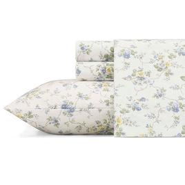 Laura Ashley(R) Le Fleur Flannel Sheet Set