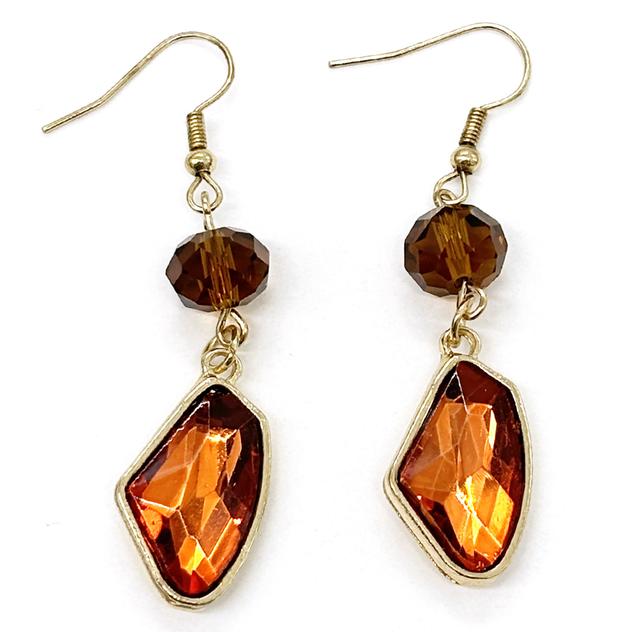 Ashley Cooper™ Topaz Double Beaded Drop Earrings