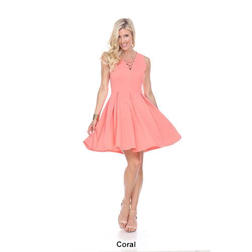Womens White Mark Shay Fit &amp; Flare Dress