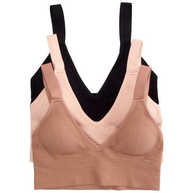 Womens Danskin 3pk. Seamless Bralette Bras - DS6999-3PKE