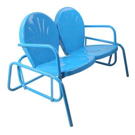Northlight Seasonal Retro Metal Tulip Double Glider Patio Chair