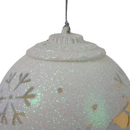 Northlight Seasonal 5in. LED Snowflake Christmas Ball Ornament