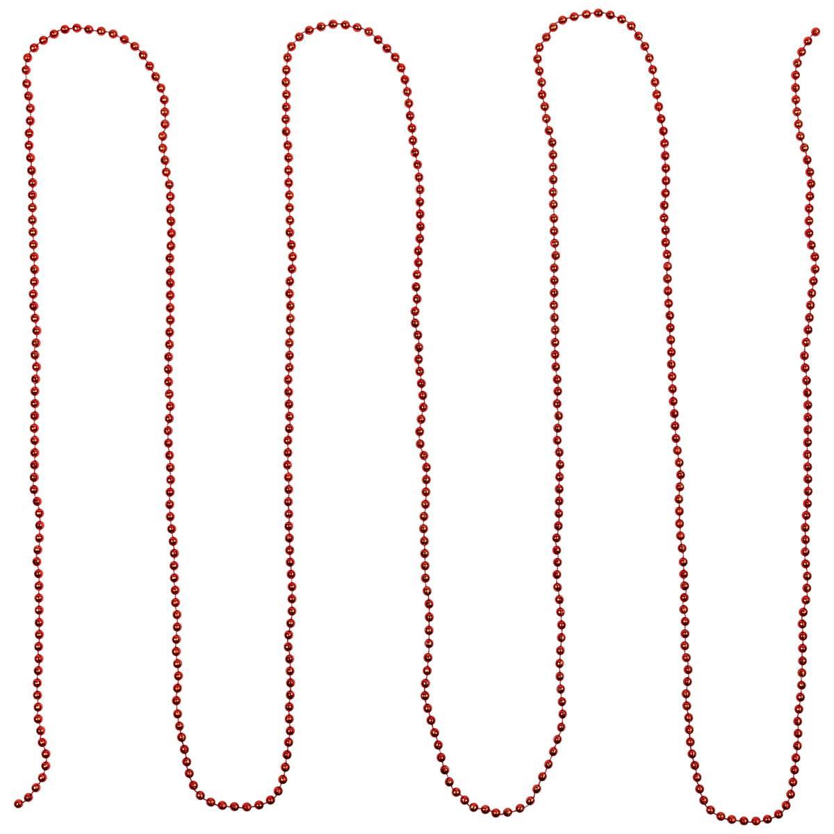 Northlight Seasonal Faceted Red Beaded Christmas Garland
