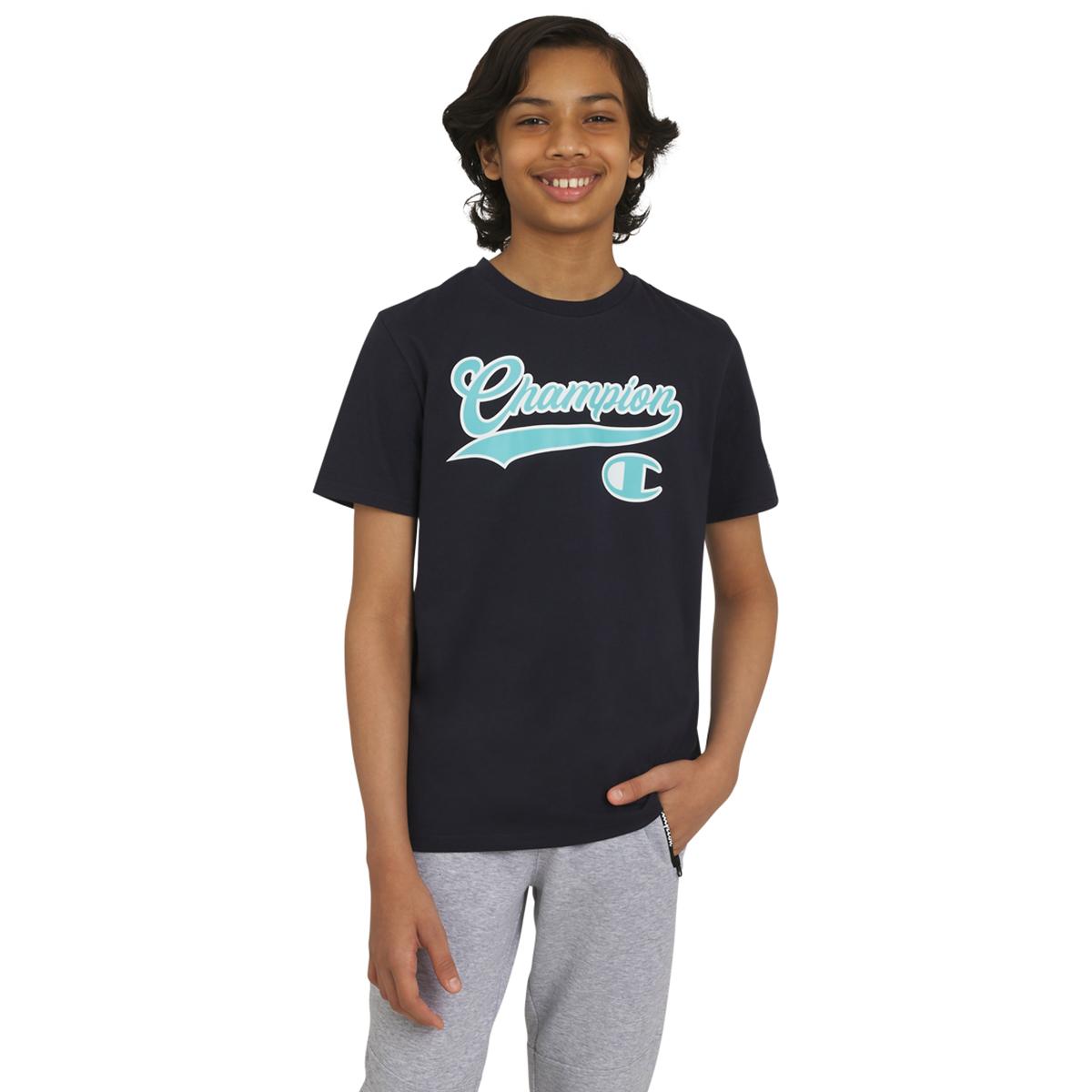 Boys (8-20) Champion(R) Short Sleeve Solid Tee