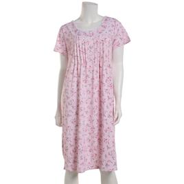 Womens Laura Ashley® Short Sleeve Peached Bouquets Nightgown