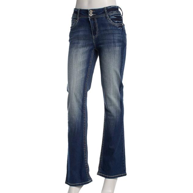Juniors Wallflower Jillian Rhinestone Bootcut Jeans